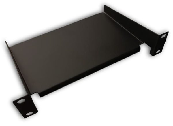 Fixed shelf 10" 160mm 1U black