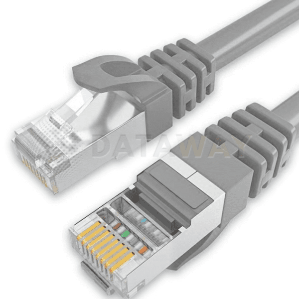 DATAWAY patch cable CAT5E, FTP PVC, 0.25m, gray