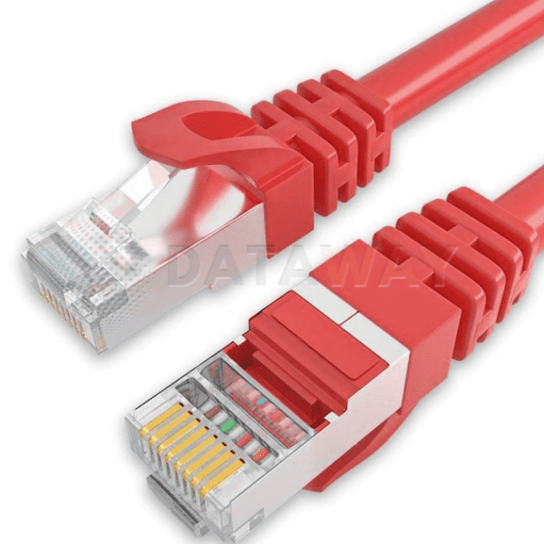 DATAWAY patch cable CAT5E, FTP LSOH, 1m, red