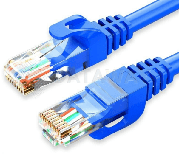 DATAWAY patch cable CAT5E, UTP PVC, 0.25m, blue