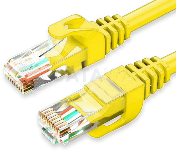 DATAWAY patch cable CAT5E, UTP PVC, 0.50m, yellow