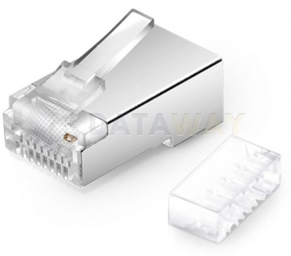 DATAWAY (100 pcs) Connector RJ45 FTP, CAT6, classic, 1.2mm, wire - Image 3