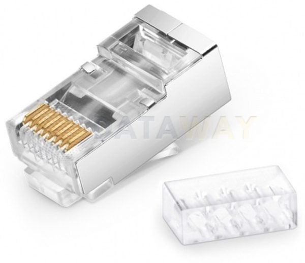 DATAWAY (100 pcs) Connector RJ45 FTP, CAT6, classic, 1.2mm, wire