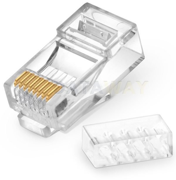 DATAWAY (100 pcs) Connector RJ45 UTP, CAT6, classic, 1.2mm, wire