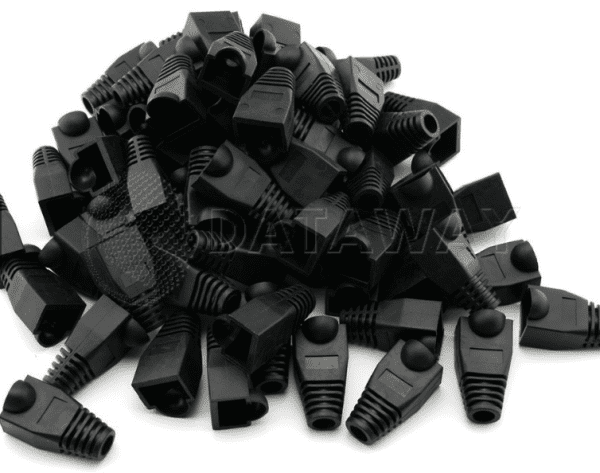 DATAWAY (100 pcs) RJ45 protection, snag-proof, black