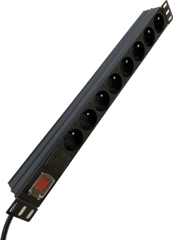 DATAWAY PDU Power panel 8x 230V, 1U, 19", M6, 3m - Image 3