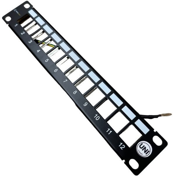 DATAWAY Patch panel 10" 12x keystone, 1U modular, UNI - Image 3